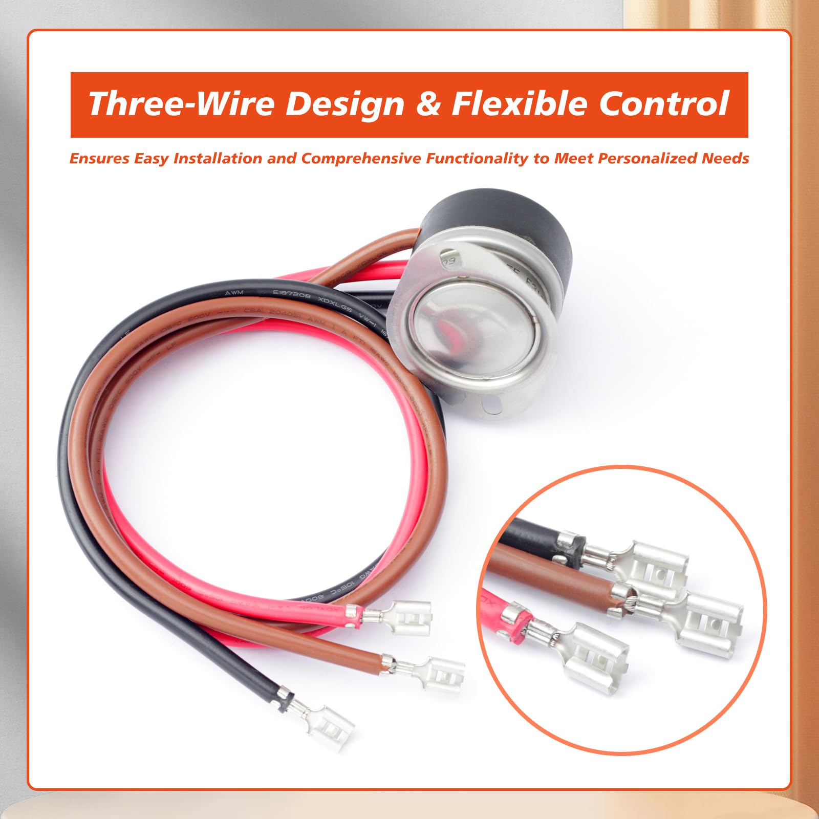 5709L 4751C - Termostato de descongelación para refrigerador de 3 cables de repuesto para control de clima para Larkin para Chandler para ventilador Bohn y piezas de terminador de 5
