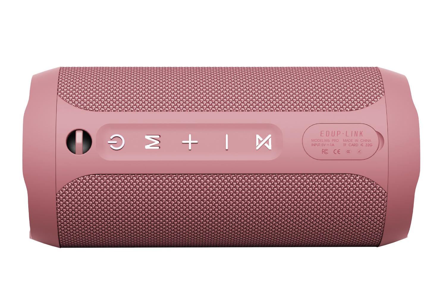 EDUPLINK Altavoz Bluetooth, portátil y Resistente al Agua IPX7 (Rosa)