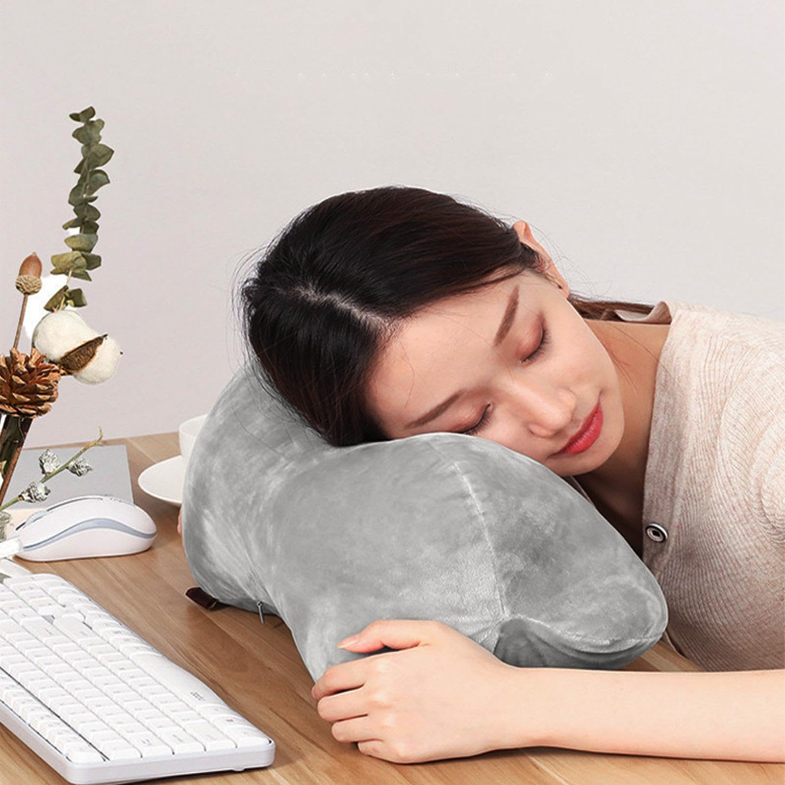 Cuscino cervicale triangolare, supporto cervicale, ergonomico, per casa, camera da , divano, sedia, auto, campeggio