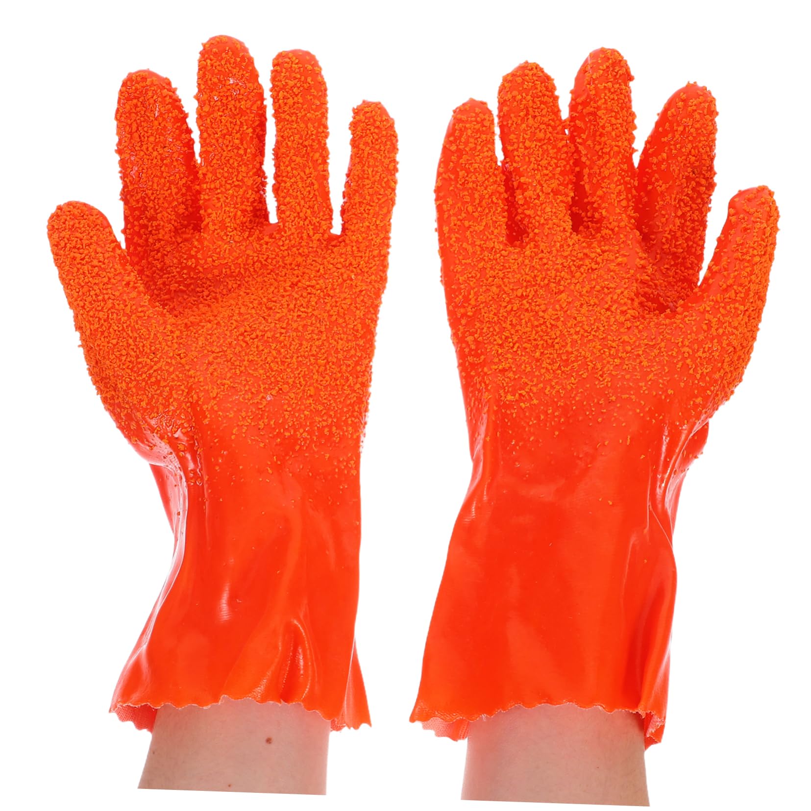 POPETPOP 6 Pares de Guantes para Limpieza de Tuberías Resistentes Abrasión, Impermeables de Goma para Uso Industrial y Sistemas de Drenaje Comercial