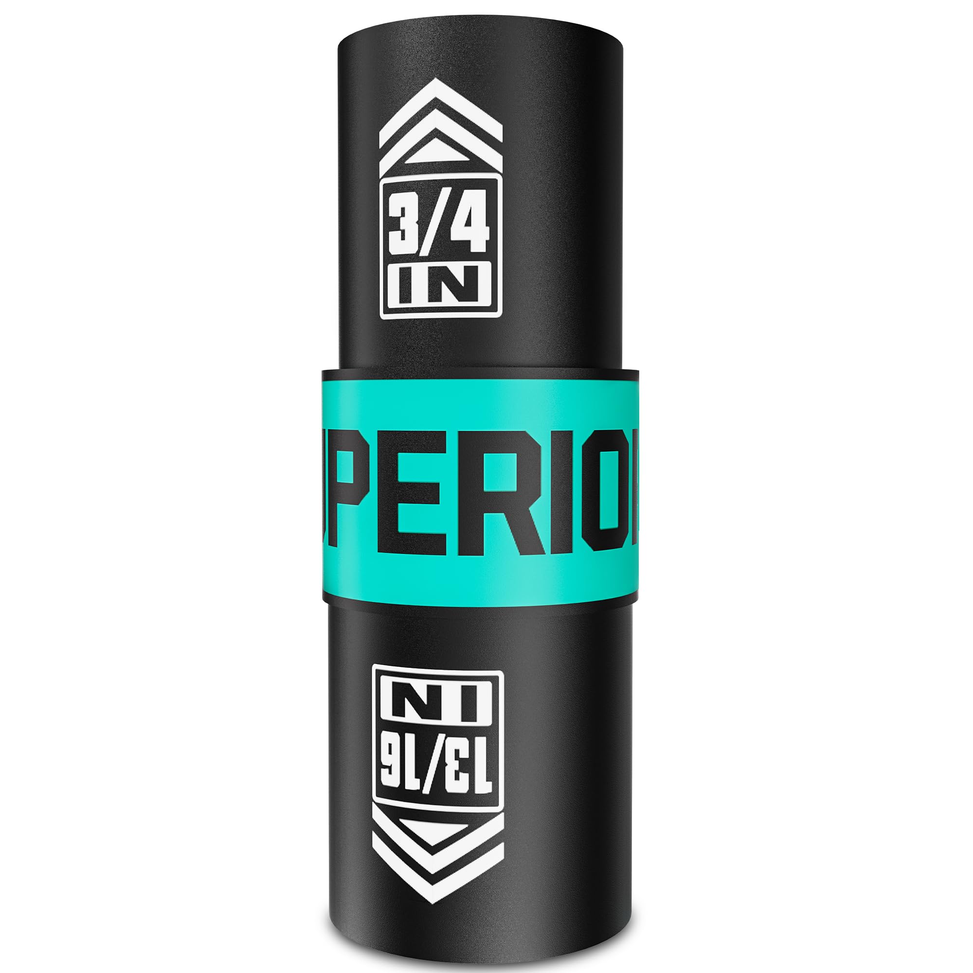 Aiourx 1/2" Drive Lug Nut Impact Socket, 3/4" x 13/16" Impact Socket, Flip Socket, Thin Wall Nut Socket, Cr-V Steel, Remove Bloated Warped or Damaged