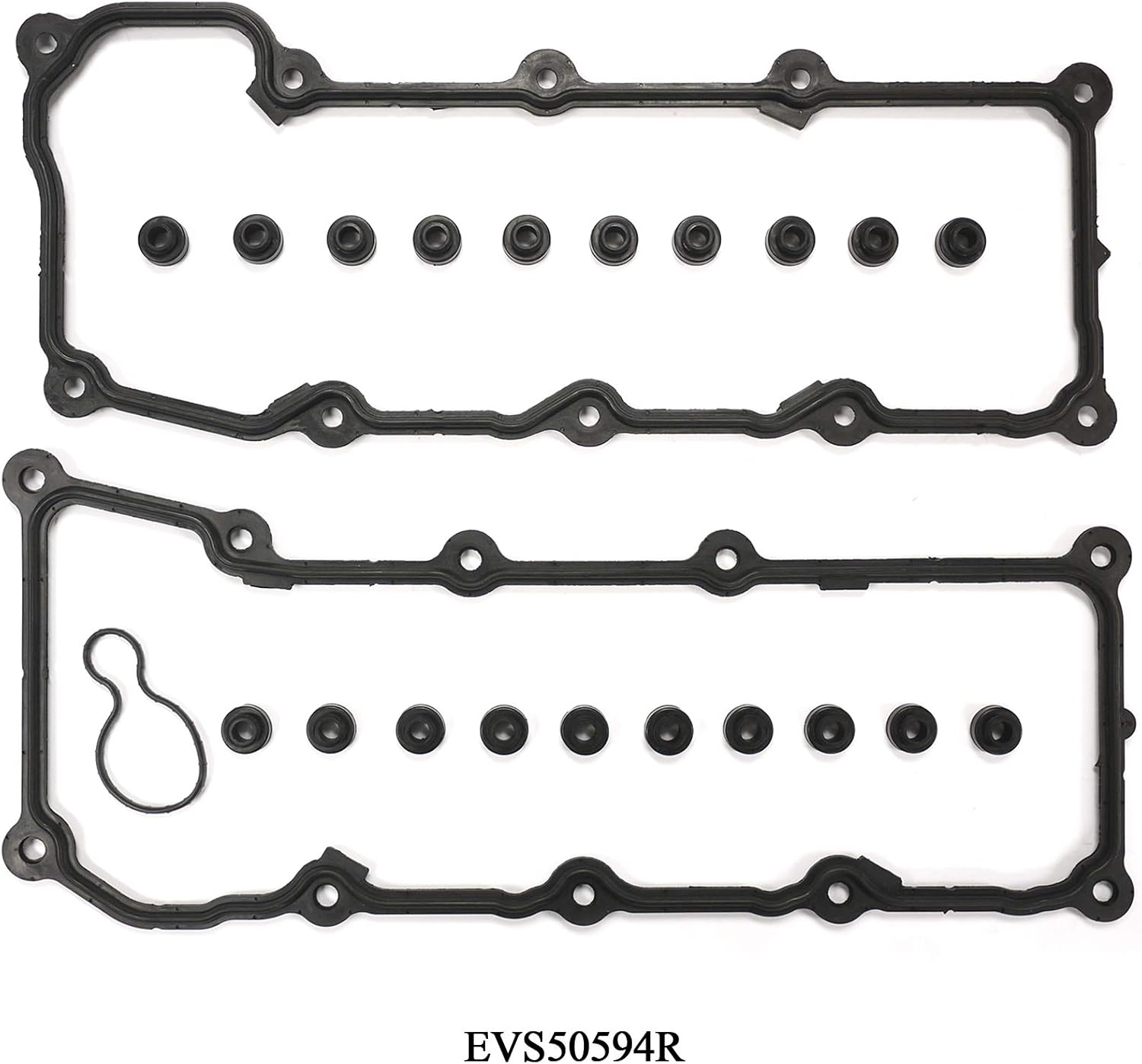 Engine Valve Cover Gasket Compatible with Dodge & Jeep Model Dakota & Durango & Ram 1500 & Grand Cherokee & Liberty with Engine Base 3.7L V6 (Replacement# VS50594R, 151068501) - EVS50594R
