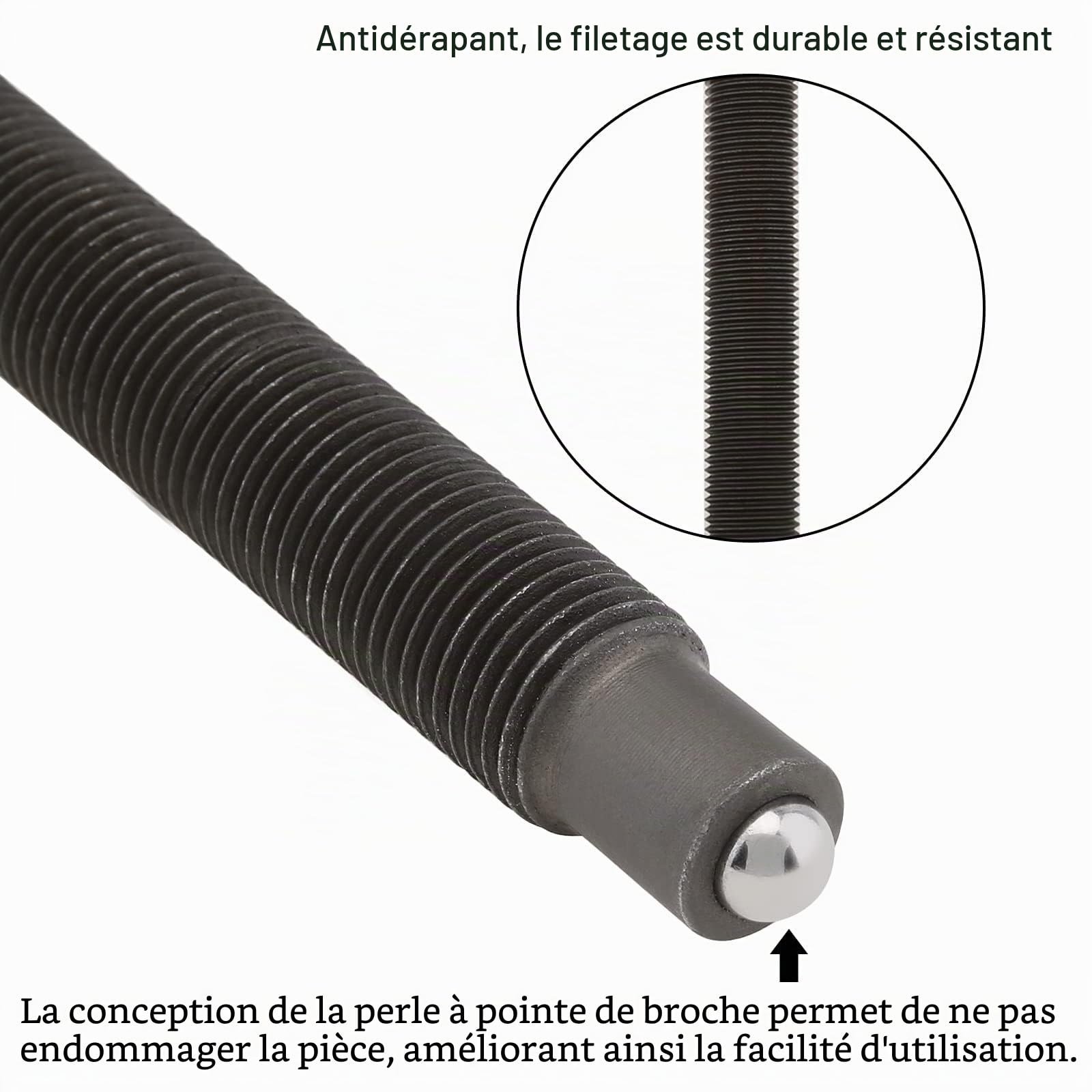 ChgImposs 10 Pouces Puller à 2 Mâchoires, Grandes D'épreneur CR-V Réglables, Outil de Retrait pour la Traction Interne Externe, Extracteur à Deux Griffes