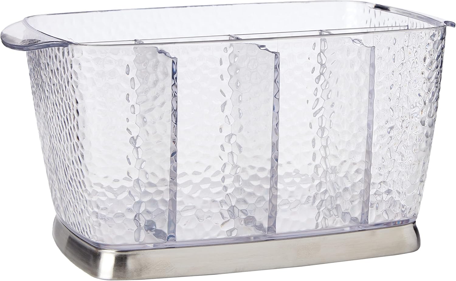iDesign Rain Plastic Silverware Caddy Organizer Flatware