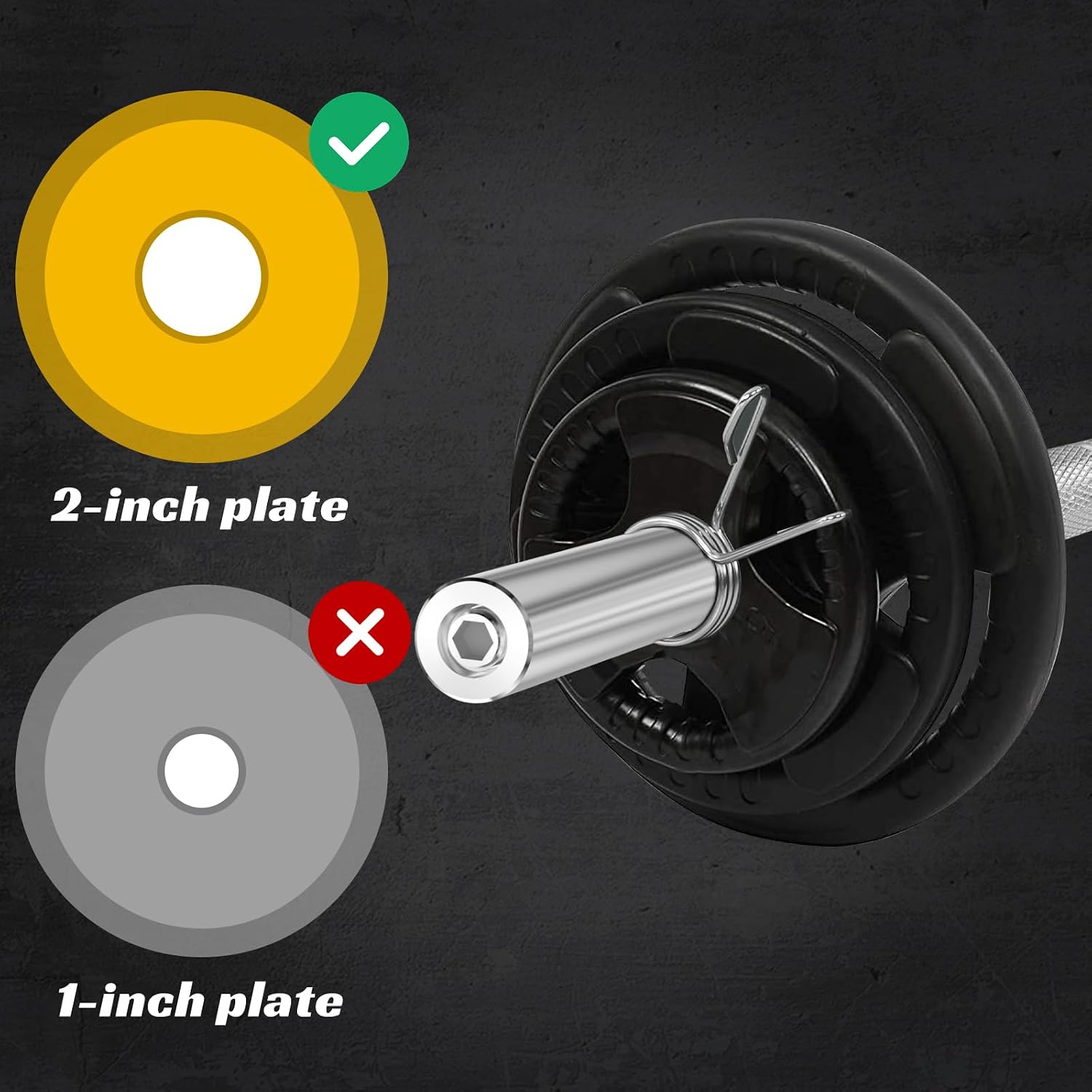 7Ft Olympic Barbell for Weights Lifting,44LB Weight Bar for Squats,2Inch Diameter Barbell Bar for Strength Training 700LBS Capacity,Chrome