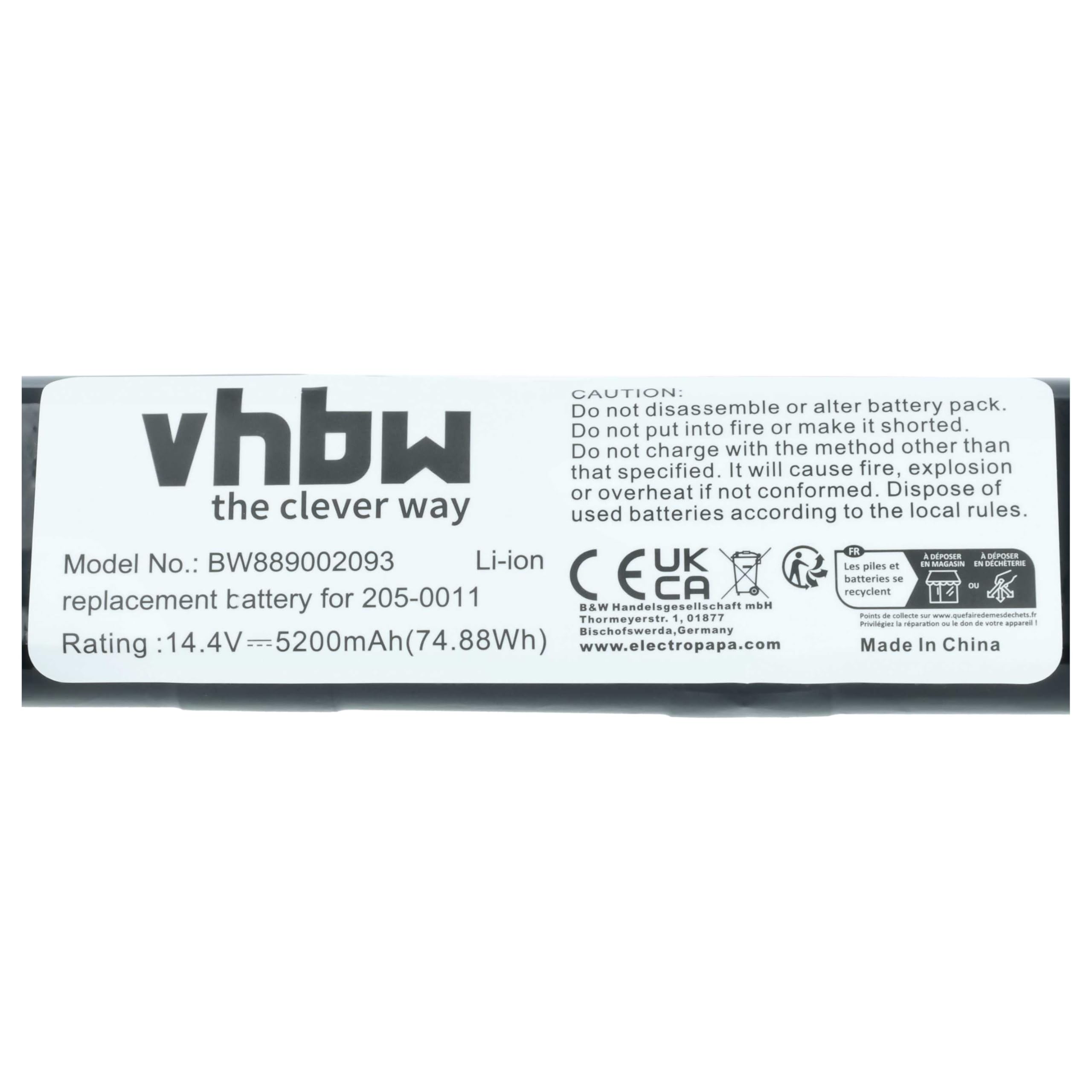 vhbw Batería Compatible con Neato Botvac D303