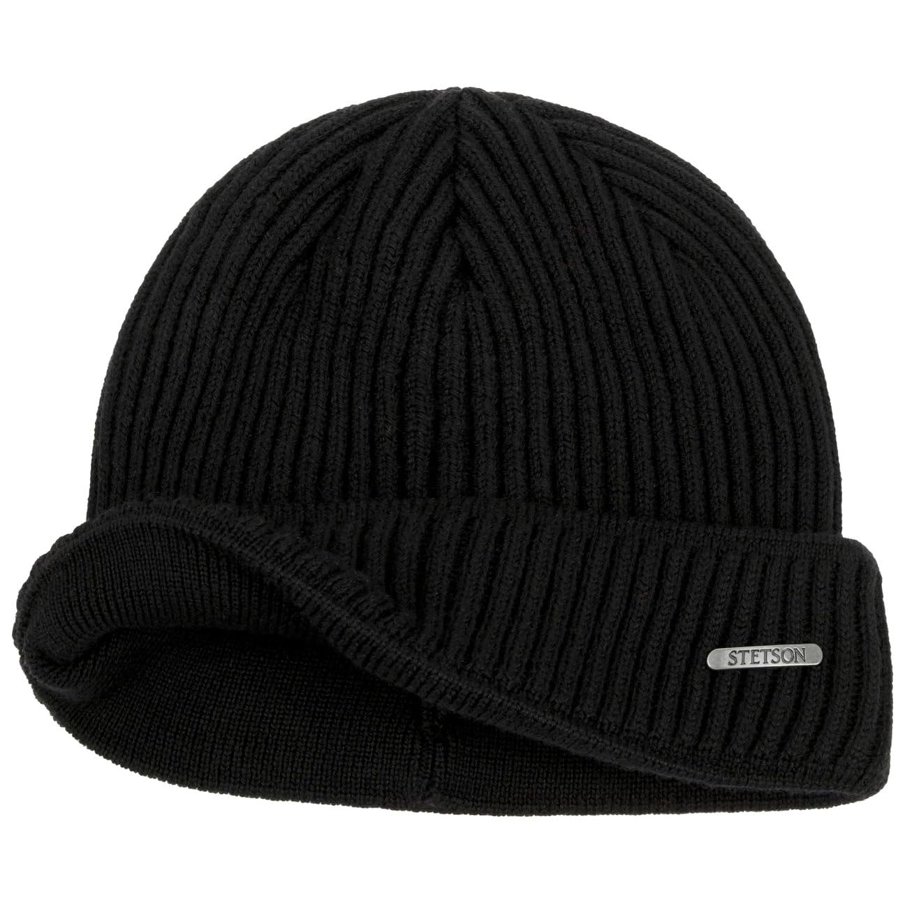 STETSON Parkman czapka dzianinowa z mankietem Wyprodukowano we Wloszech Unisex Jesien Zima