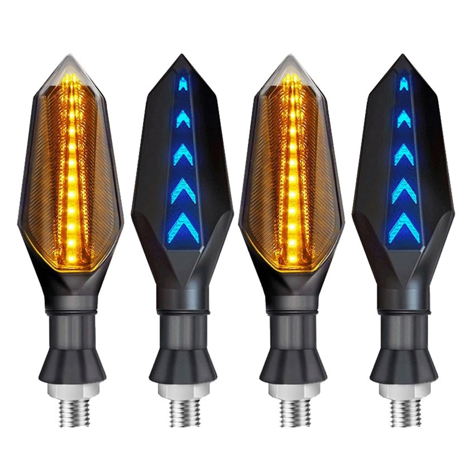 Indicador LED De Señales De Giro, Luz para Motocicleta, Relé Incorporado, Luz Intermitente para Motocicleta, Luz Motocicleta para Hon&da para Yam&aha Intermitentes Luces