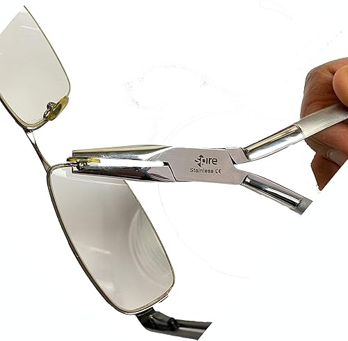 Miniatura 4 de Spire Alicates de ajuste de brazo para la nariz, montura de anteojos, removedor de almohadillas de nariz, herramienta óptica multiusos para