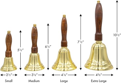 Miniatura 4 de Campana de latón grabable  Campana escolar de latón  Mancuernilla para profesores  Gran regalo para profesores  Campana para bodas y otras ocasiones