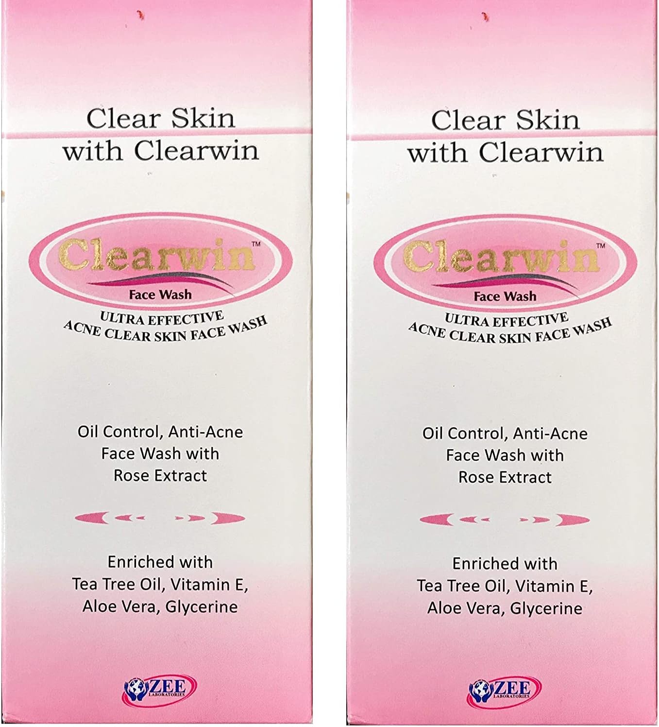 ZEE Clearwin Ultra Effective Acne Clear Skin Face Wash (Pack of 2)