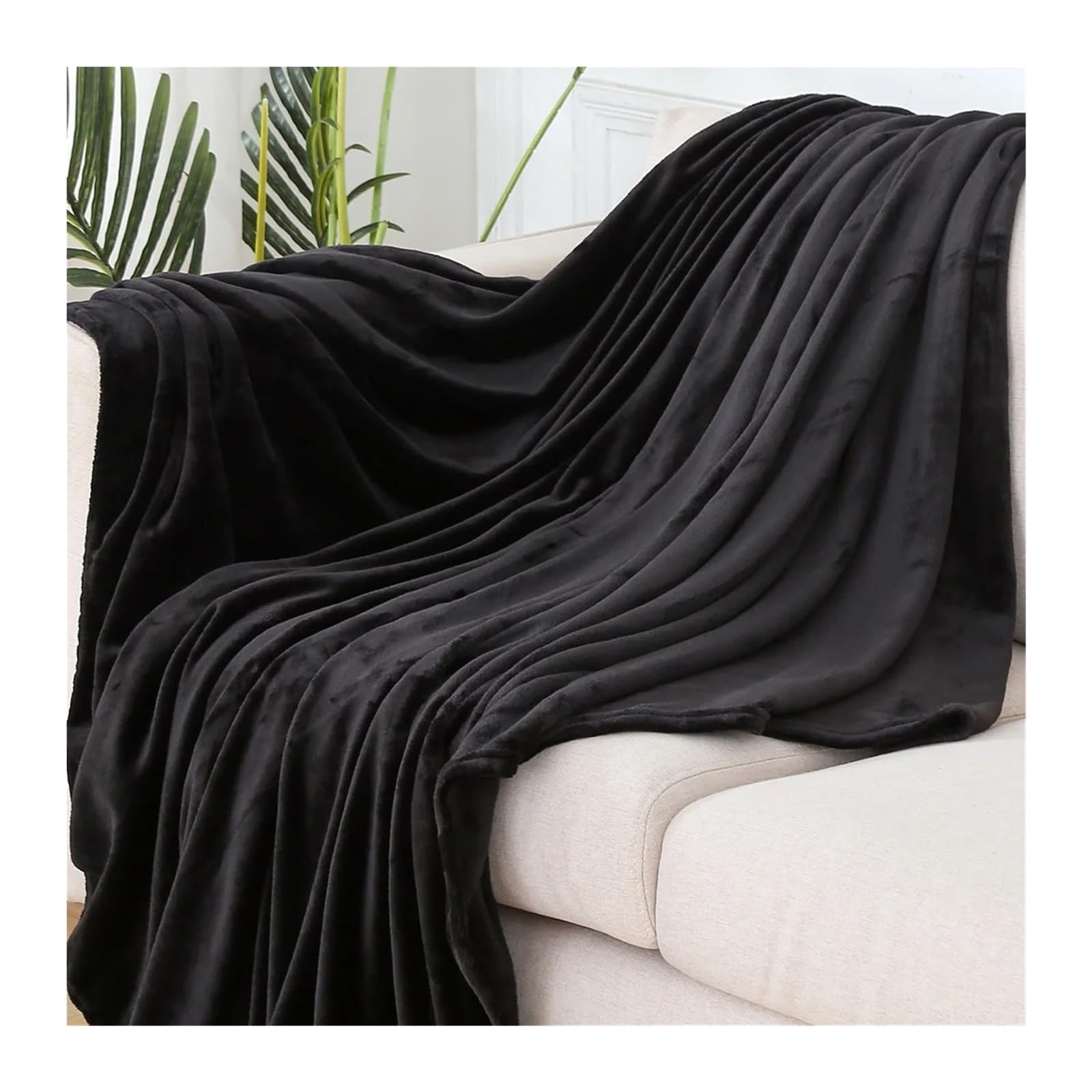 GCYEIDMA Throw Blanket 1pc Throw Blanket for Couch,Soft Fuzzy Fluffy for Bed and Sofa Versatile(Color2,70x100cm)
