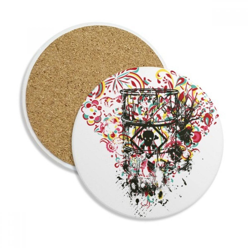 Dessous-de-verre céramique graffiti cœur anti-taches de tasse