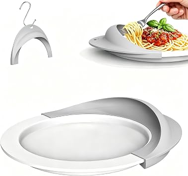 Plate Guard, Silicone Plate Guards for Eating, Dining Aids (Grey)