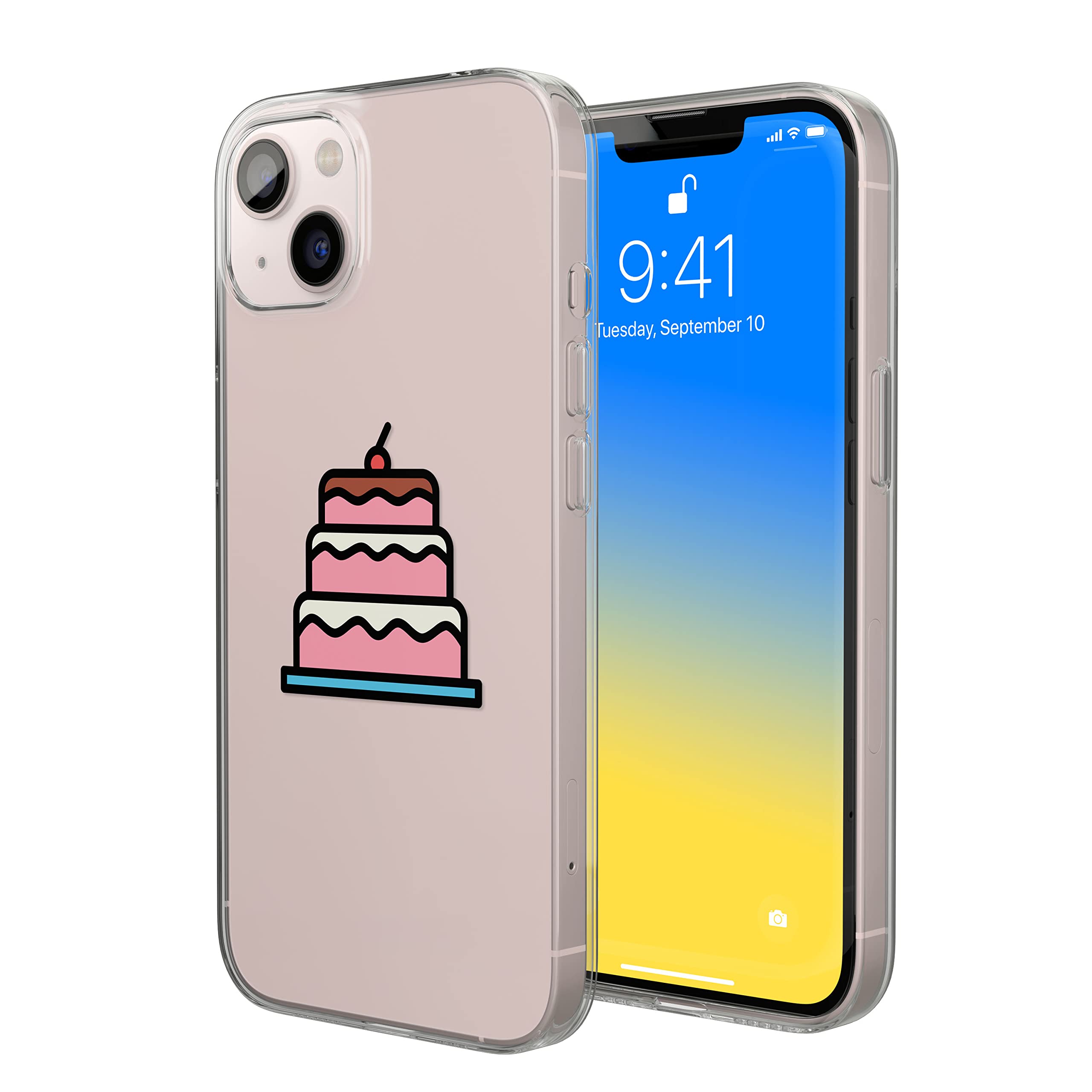 Bonateks, Digital Printed Case Compatible with iPhone 14, Mobile Phone Case, Protective Case, Shockproof, Silicone, Flexible, Transparent Mobile Phone Case