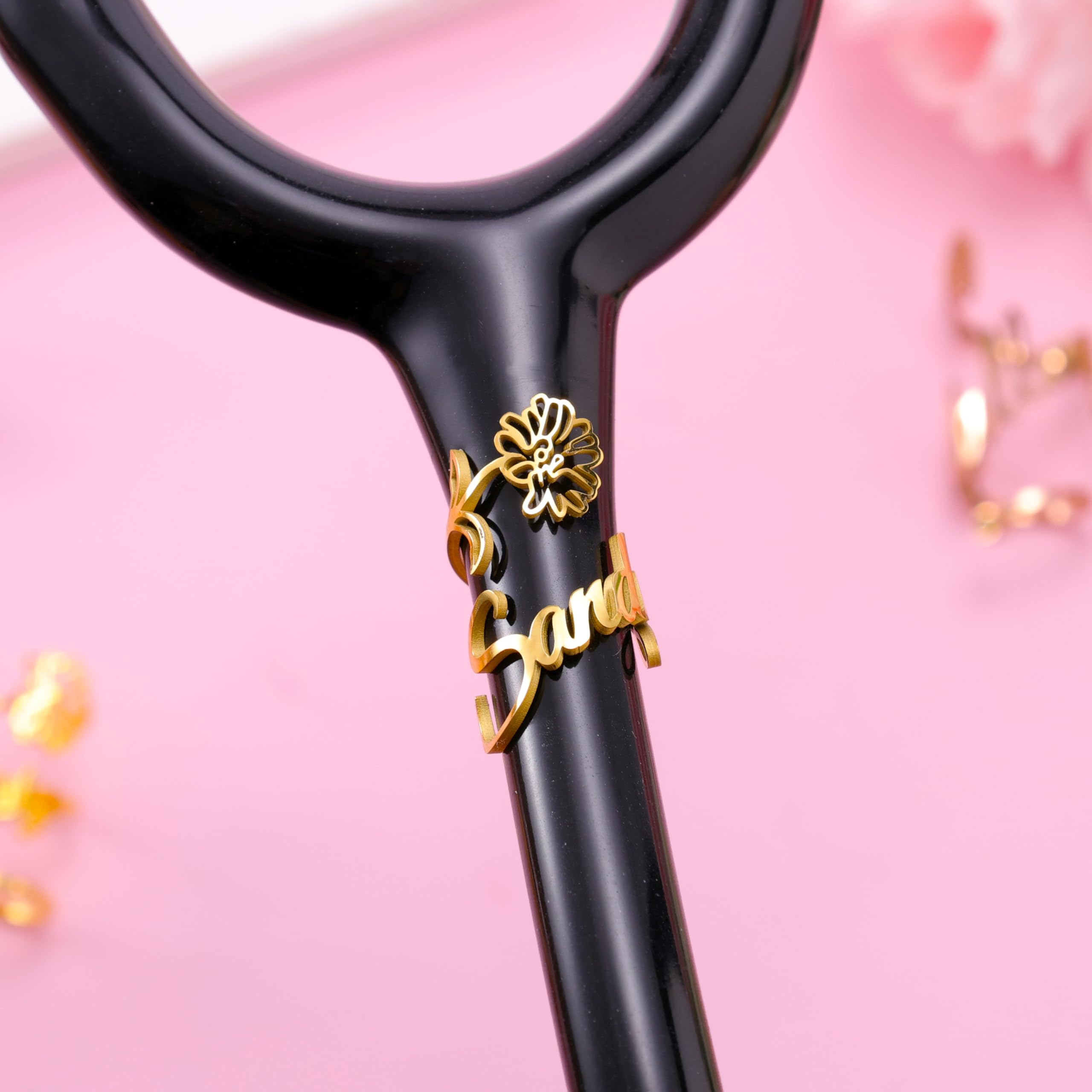 Ultragifta Personalized Stethoscope Name Tag, Stethoscope Charms for Littmann, Stethoscope Accessories ID Tag Gifts for Nurses, RN, Doctor, Medical Students