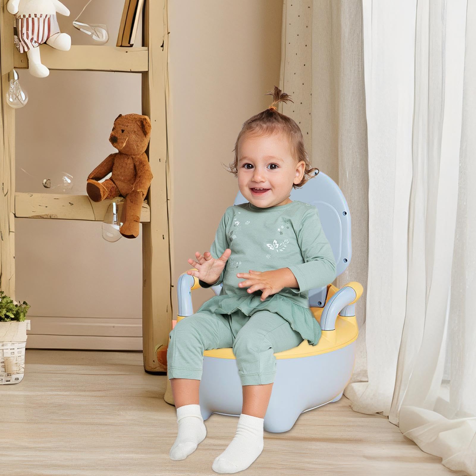 Orinal de Entrenamiento Infantil Orinal Infantil Ligero Y Colorido Con | Orinal Infantil Para Casa, Baño, Coche, Guardería, Preescolar, Juegos Al Aire Libre, Camping, Picnic