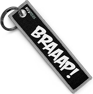 KEYTAILS Keychains, Premium Quality Key Tag for Motorcycle, Car, Scooter, ATV, UTV [Braaap!]