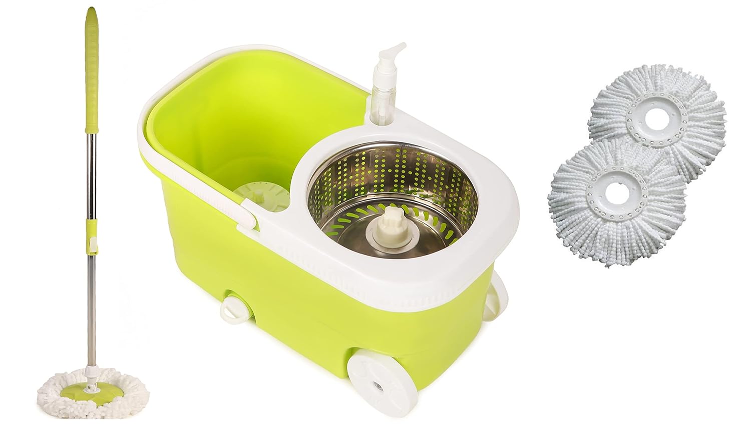 Big Wheel Steel Jali Bucket Mop Amazon.in Home Improvement