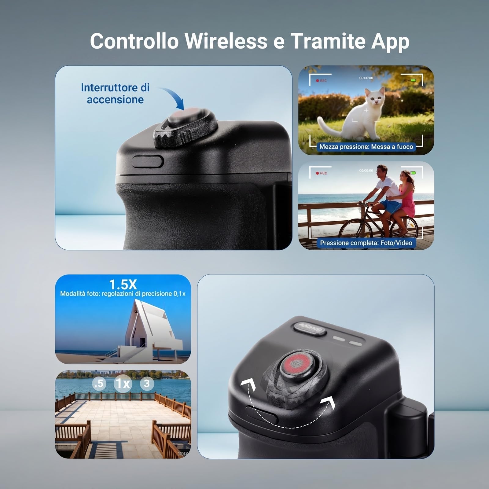 NEEWER Impugnatura Magnetica per Fotocamera Telefono Compatibile con MagSafe iPhone Samsung Ricarica Wireless, Grip Ergonomica con Batteria 3500mAh e Telecomando Rimovibile per Video Treppiede, MG01