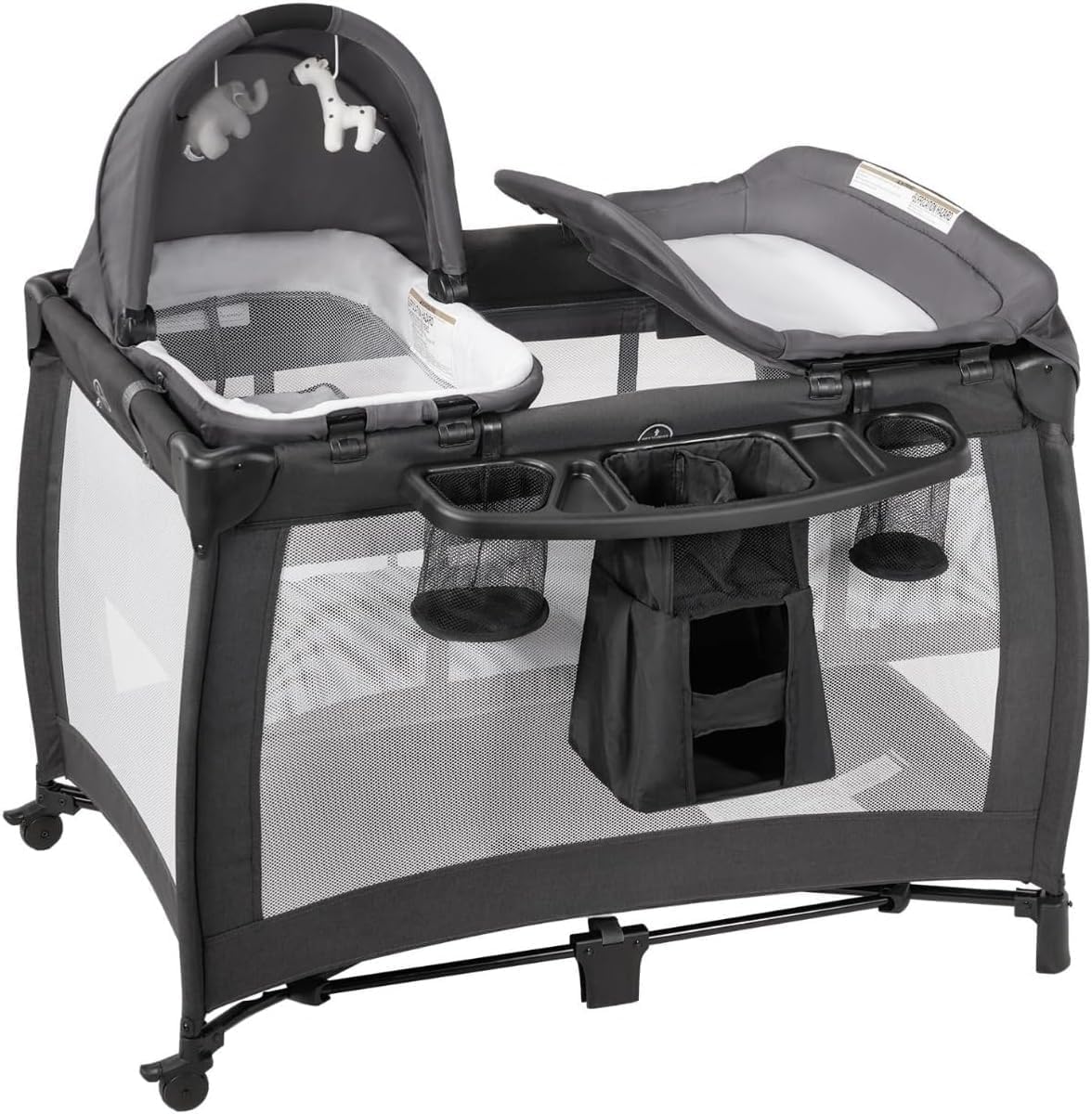 Baby Bed, Foldable Baby Bedside Sleeper & Playard, 5 in 1 Baby Bassinet & Crib, Travel Nursery Center With Toys & Music Box,Baby cot & Playpen Newborn Diaper Changing Table (babybed01)