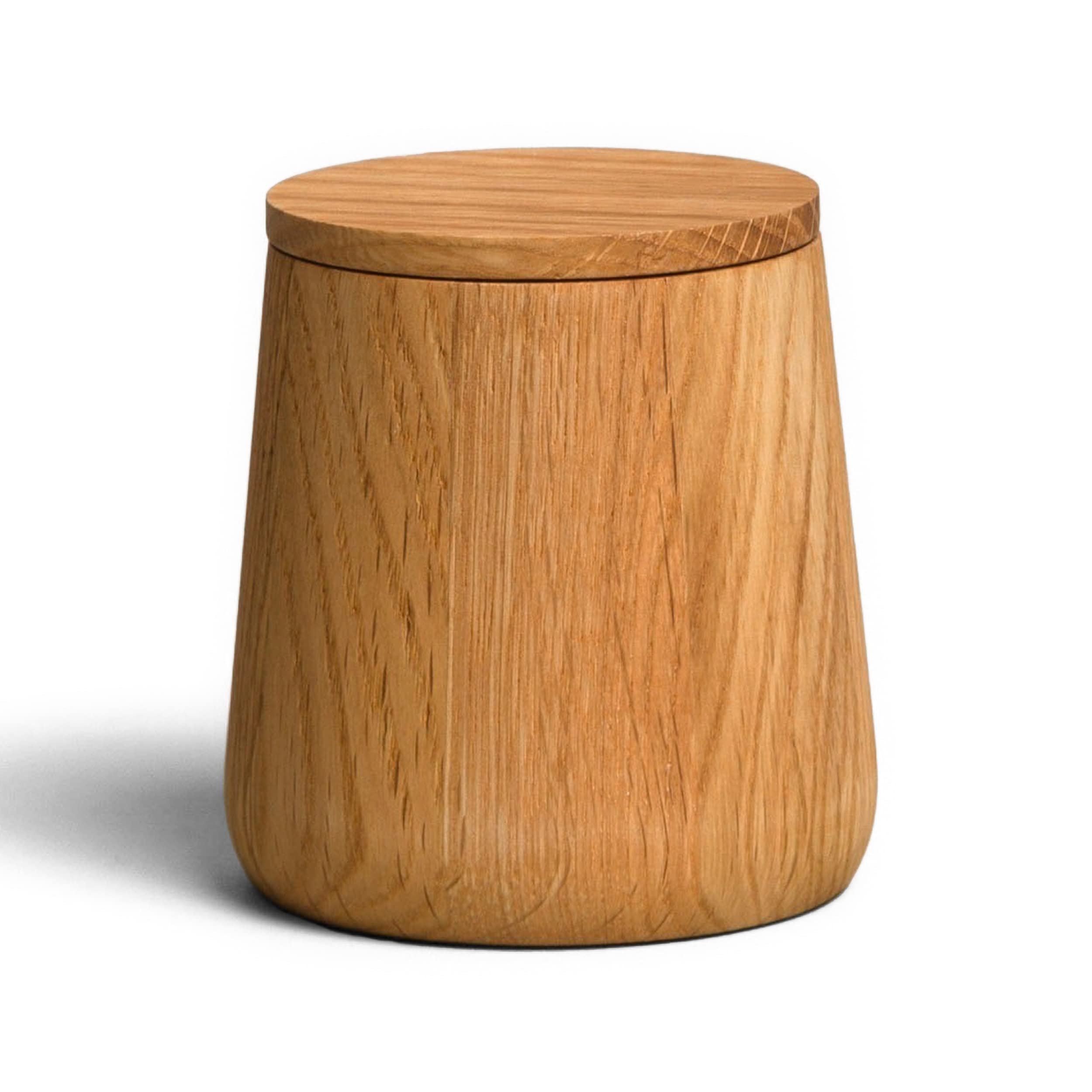 Möve Oak Tin, Wood, Diameter 8 x 8.5 cm