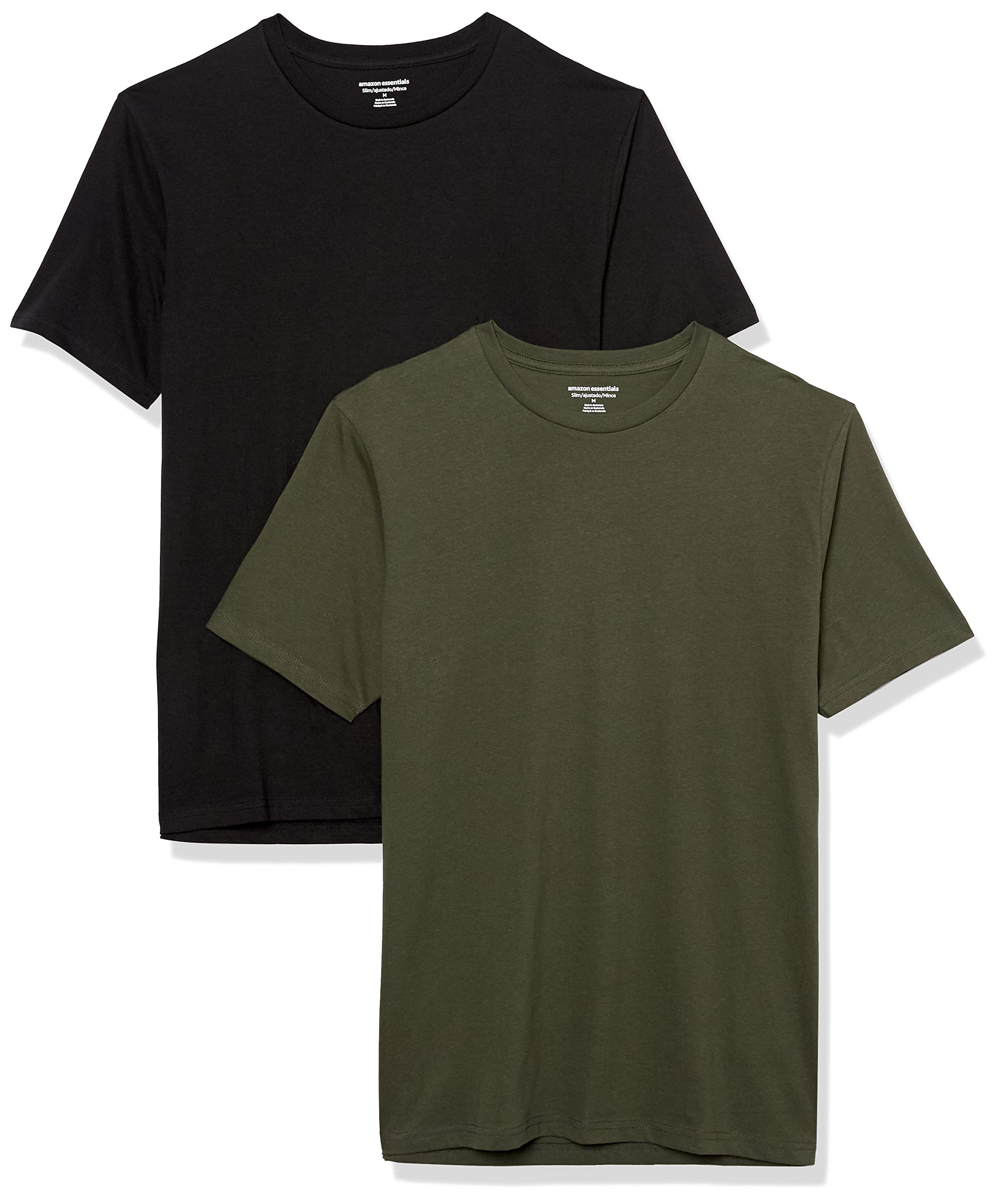Amazon Essentials Mens Slim-Fit Crewneck T-Shirts Short Sleeve