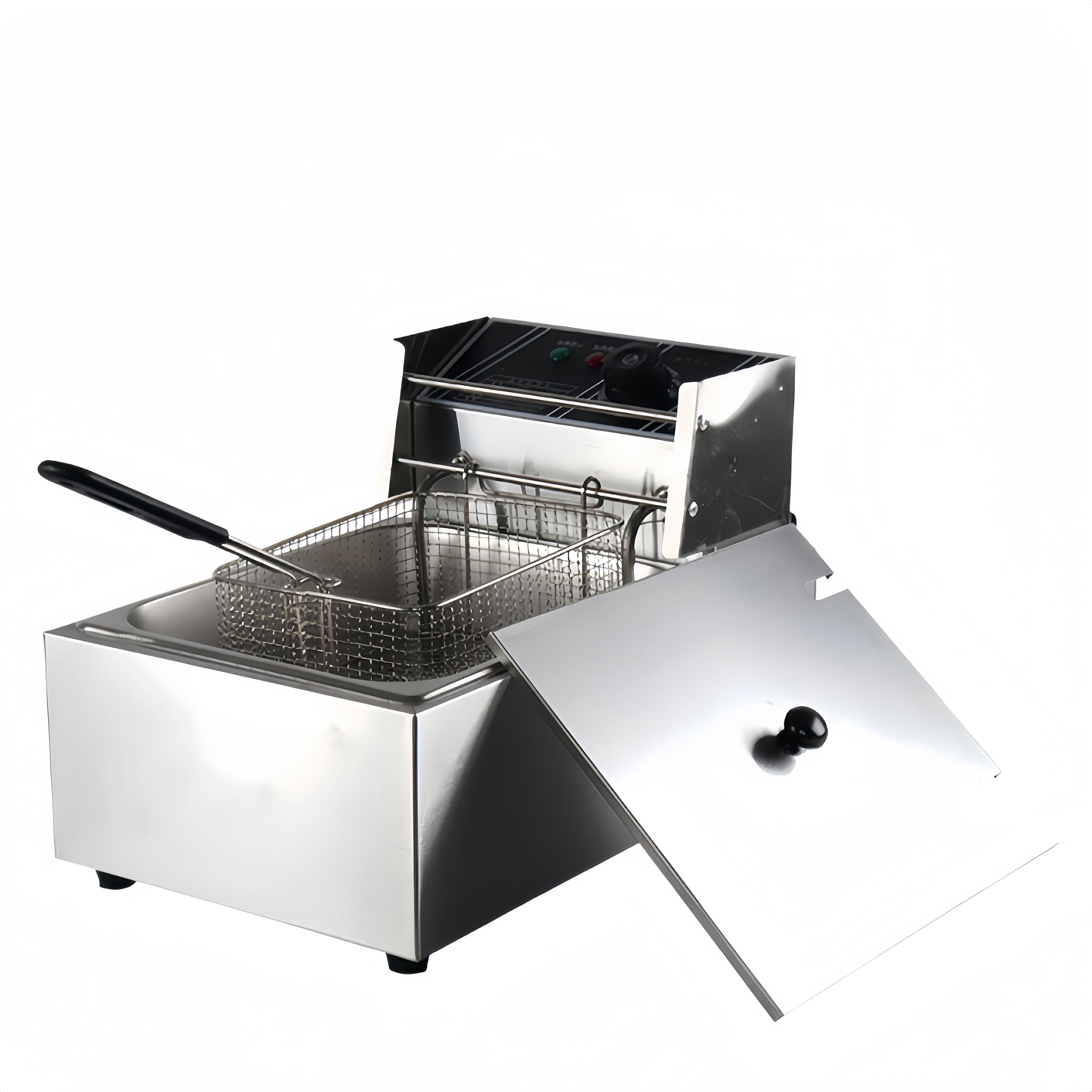 Friteuse commerciale 6 à 10 litres avec panier et température réglable