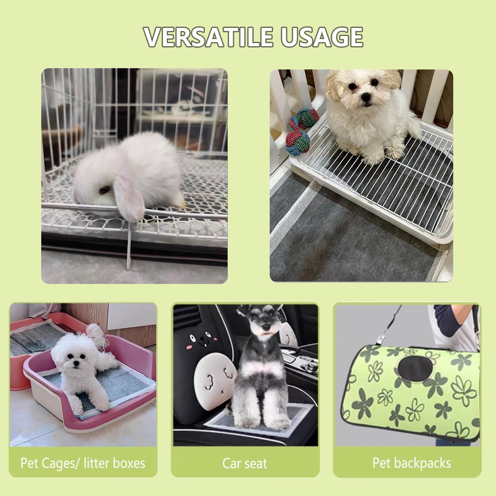 Tappetini Assorbenti Per Animali PeSandy - 120 Pezzi Monouso Per Conigli, Gatti E Piccoli Animali - Foto 2