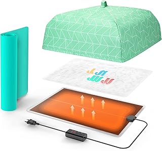 Resin Heating Mat, Resin Molds Heating Pad, Resin Curing Machine, Epoxy Resin Dryer with Time Adjustment Function for Epoxy Molds, Resin Supplies, Silicone Molds