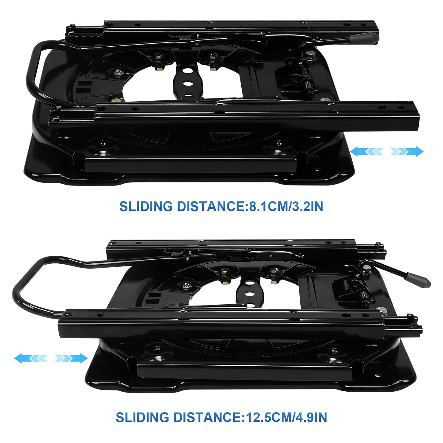 Generic Heavy Duty Seat Swivel Base W/Slider 130kg Load Adjustable Car Chair Swivel Base 360 Degree Rotatable for RV Van Boat Truck Bus