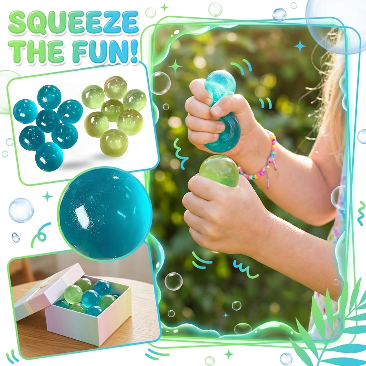 Press & Squeeze Ball Toy, Ultra Soft Slow Rising Texture, Safe Material, Portable Size for Classroom or Office Stress Relief, Cute Simple Design,Brighten Your Day & Chase Boredom Away