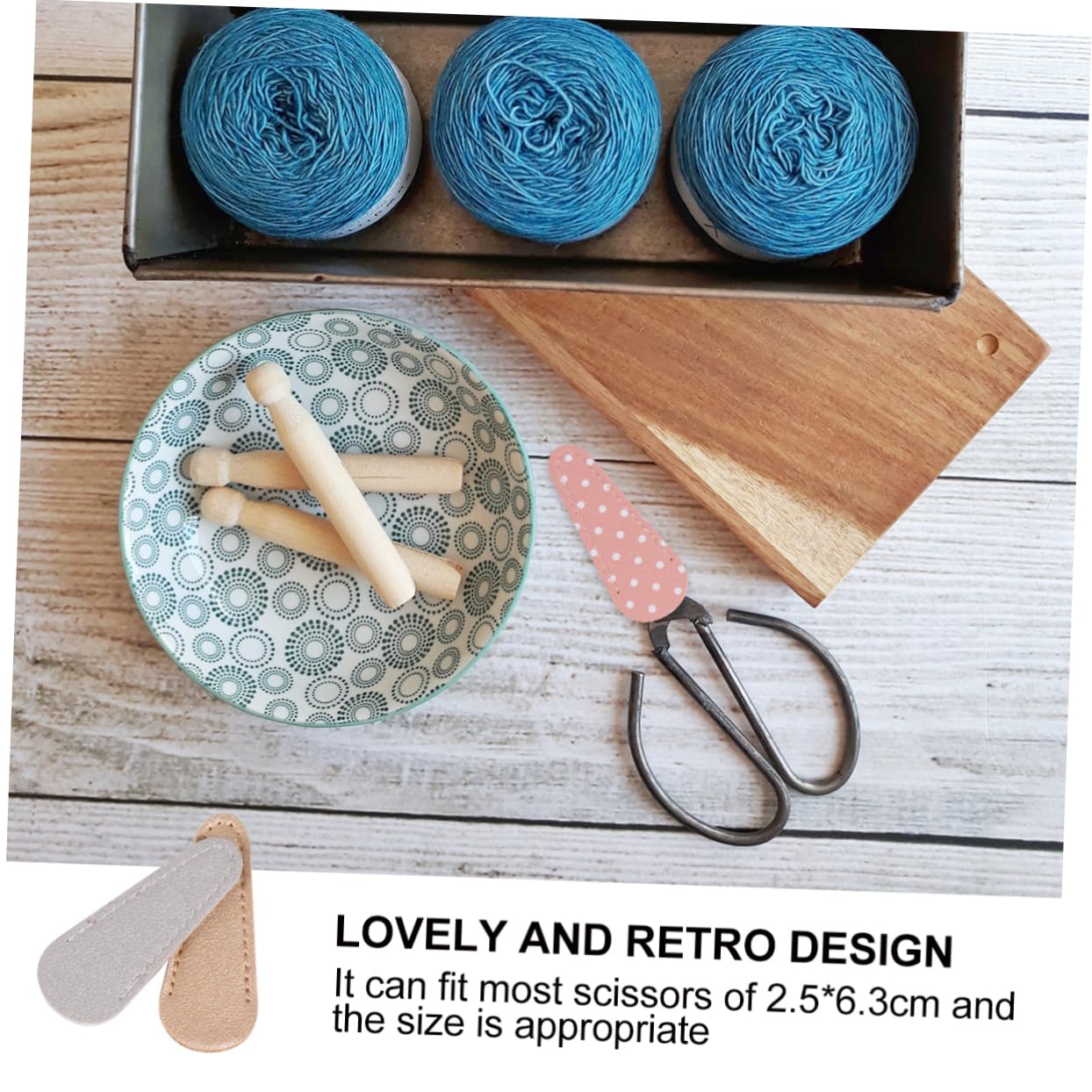 Angoily Scissors Leather Safety Cover Embroidery Scissors Scissor 5pcs Long-lasting