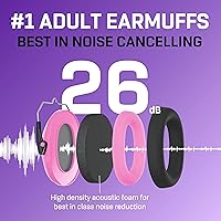 Vista 3 de Vanderfields Auriculares de Protección Auditiva - 26dB - Protección Auditiva para Tiro de Rango - Orejeras con Cancelación de Ruido para Adultos