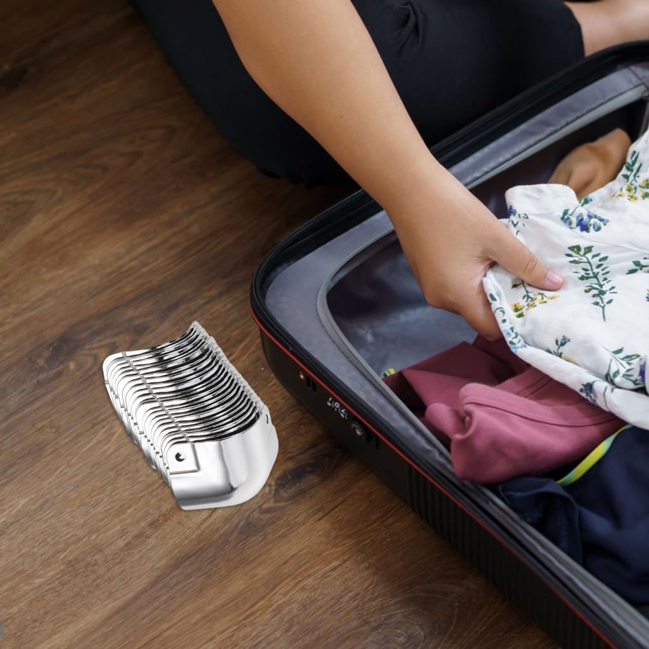 BESTYASH Lot de 20 protections d'angle en aluminium pour mallette à outils et valise volante - Coins robustes pour une protection complète des bords lors du transport et des voyages - Acier inoxydable