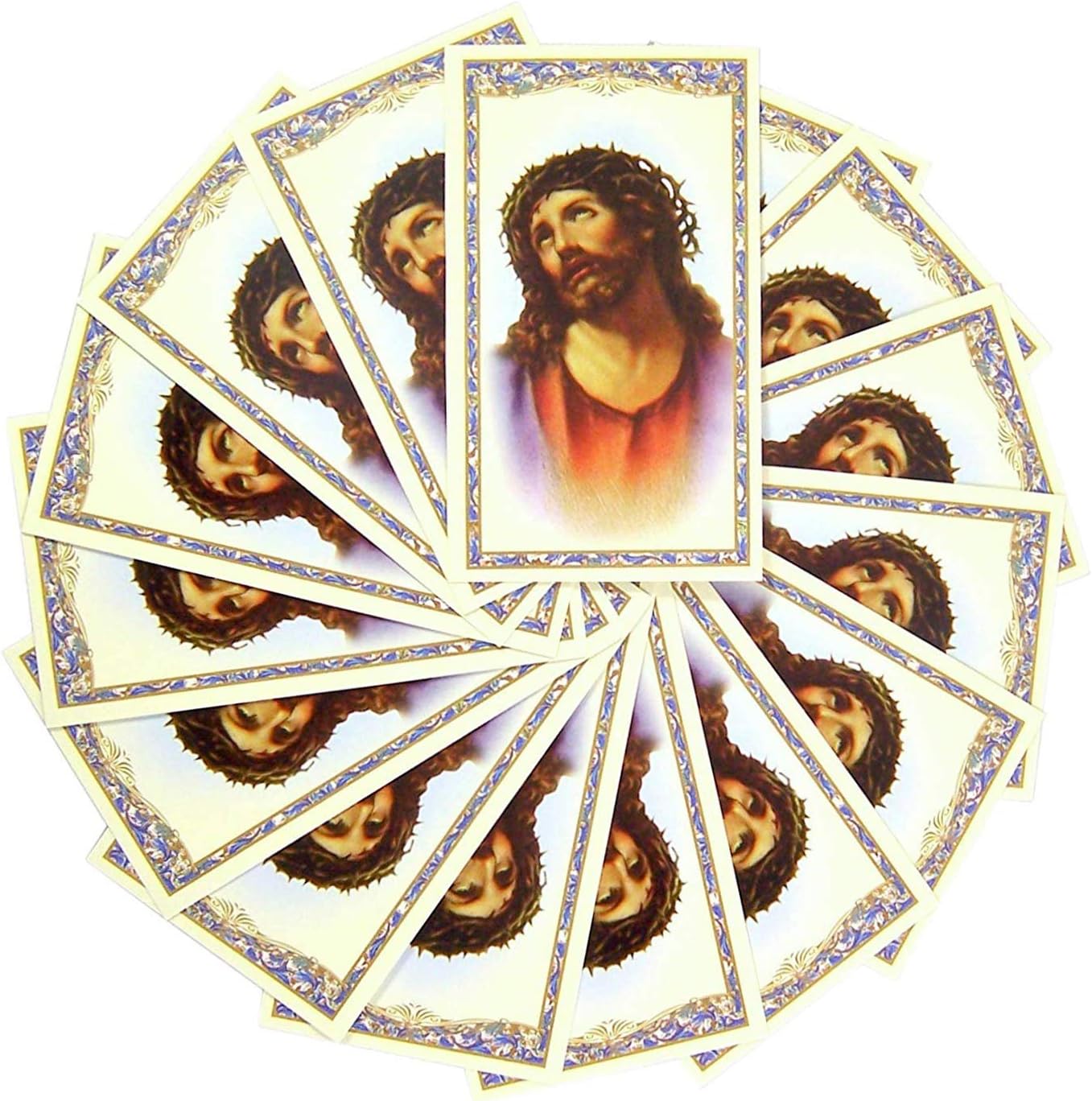 Religious St Gertrude Holy Prayer Cards, Pack of 100