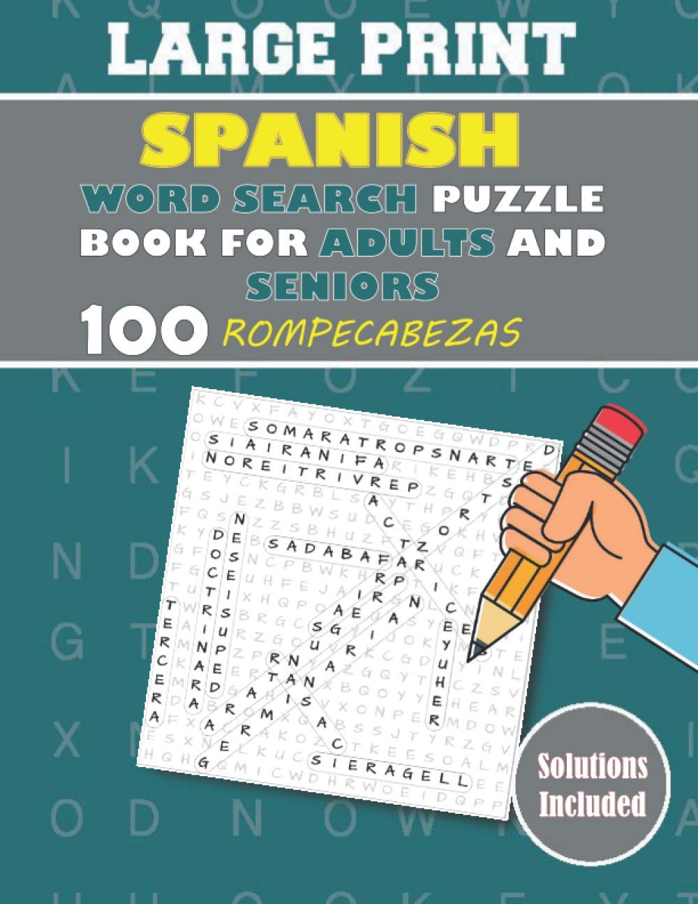Buy Large Print spanish word search puzzle book for adults and seniors