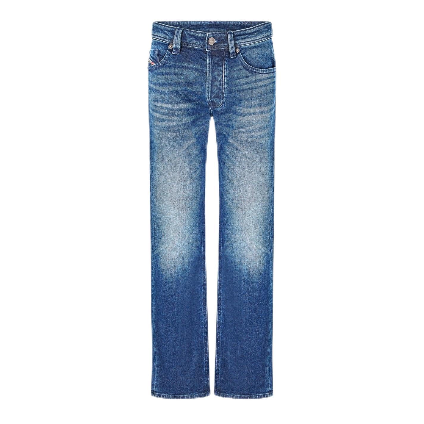 Diesel Mens Larkee Straight Leg Jeans 01 Mid Blue 34W / 34L