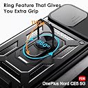 TheGiftKart Tough Armor Bumper Back Cover Case for OnePlus Nord CE 5 5G | Sliding Camera Cover, Kickstand & Ring Holder | 360 Degree Protection Back Cover Case for OnePlus Nord CE5 (PC & TPU, Black) gallery image