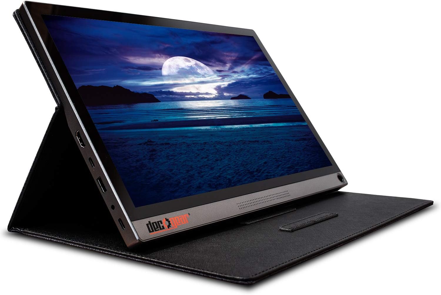 Nеw Dеаl Deco Gear 15.6 Portable Monitor 1080p IPS HD Panel, Touchscreen with 10 Point Capacitive Control, 10,000 mAh Battery, Built-In Dual Speakers & USB Type-C and HDMI Devices Connections