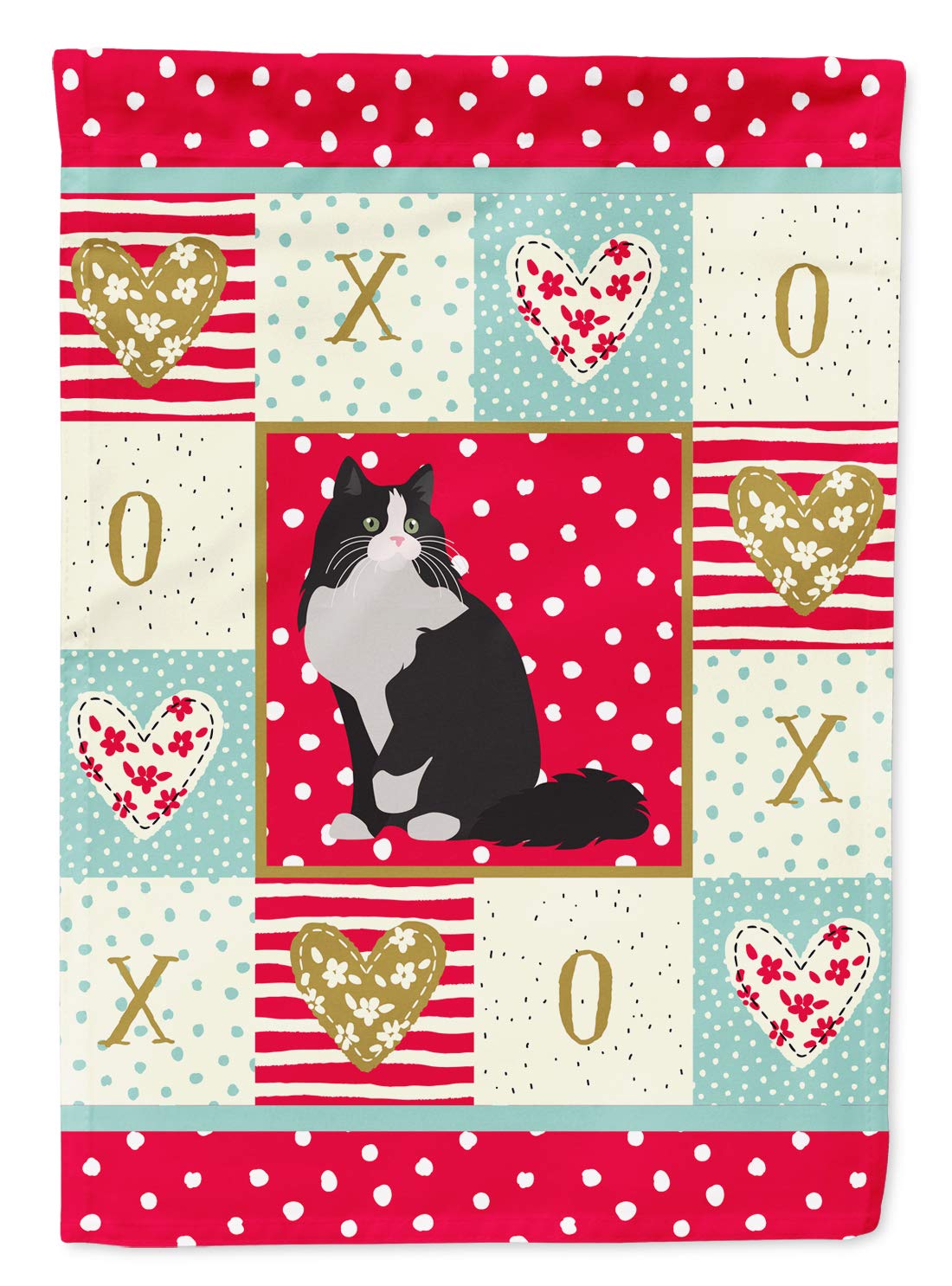 Ragamuffin Cat Love garden flags d'extérieur multicolore pour décoration de pelouse