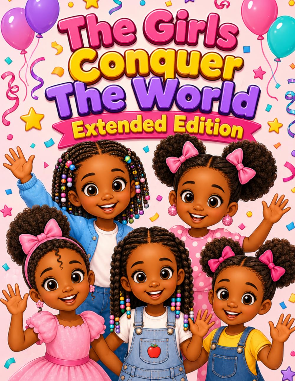 The Girls Conquer The World: Extended Edition: An Educational Coloring and Activity Book for Little Learners