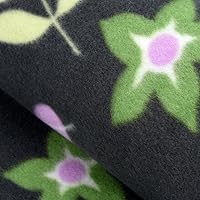 Vista 4 de forestfish Manta de viaje portátil compacta con bolsa, manta de forro polar acogedora y suave para acampar tren de 60 x 40 pulgadas, flor