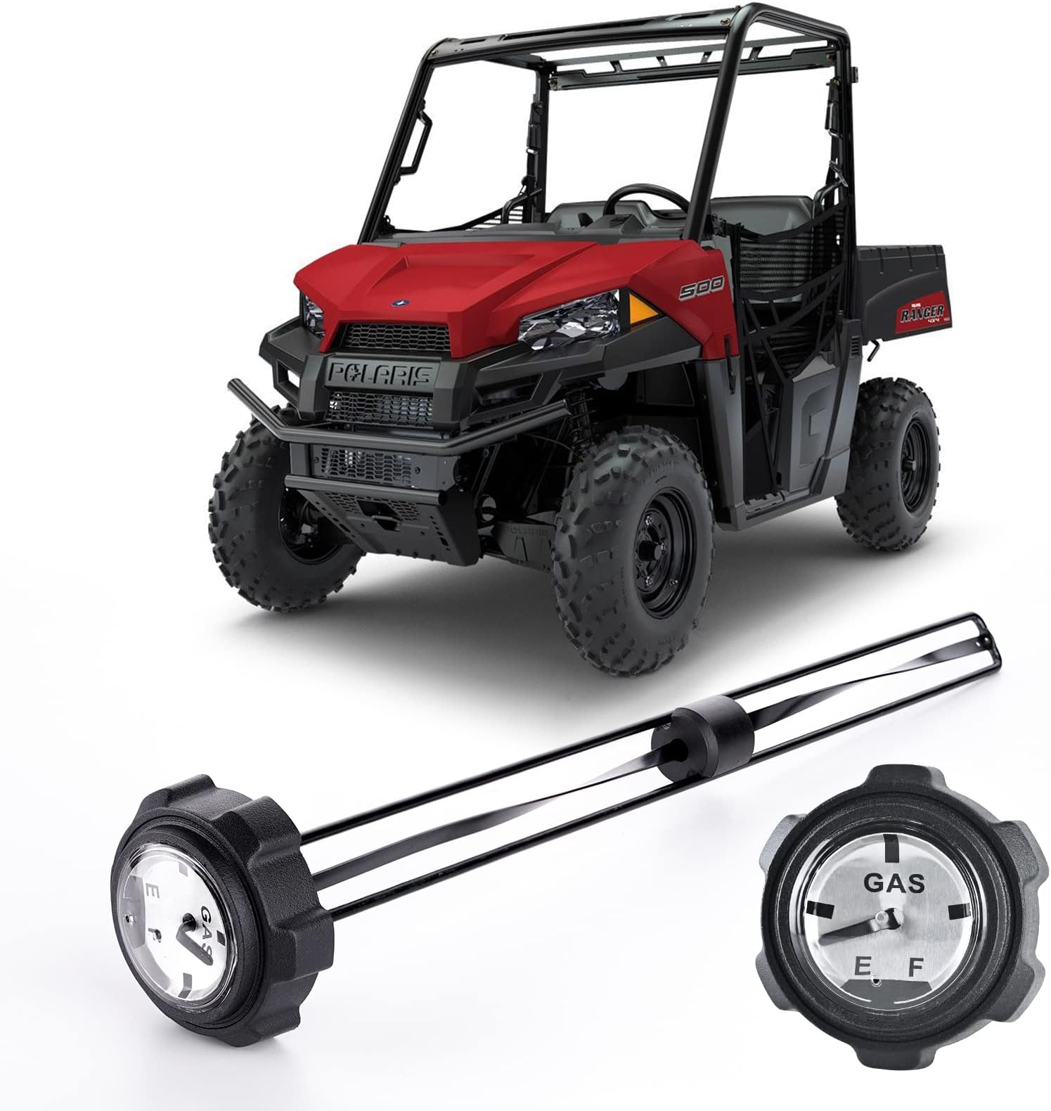 QUICKWOLF Ranger Gas Cap,1240119 Gas Cap with Gauge Compatible with Polaris Ranger 400 425 500 700 TM Fuel Gauge, Anti-Corrosion Material