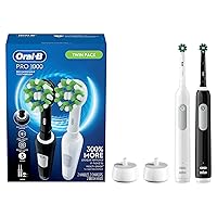 Vista 1 de Oral-B Pro 1000 CrossAction Cepillo de dientes eléctrico, blanco y negro, 2