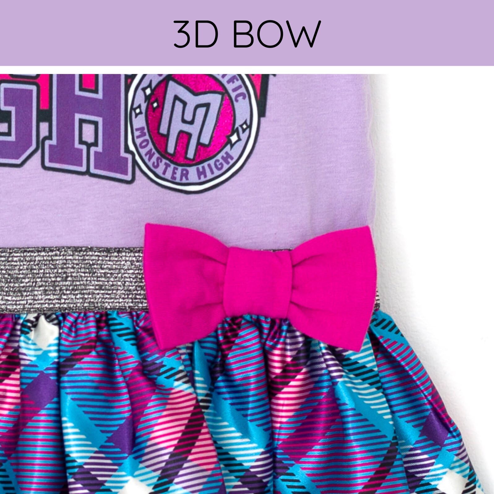 Monster High Kleines Mädchenkleid für Kinder bis große Kinder (32-42-44)
