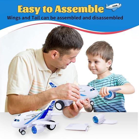 Aeroplane Toys, Electric Airplane Plane Toys for 2 3 Year Old Kids Toddlers
