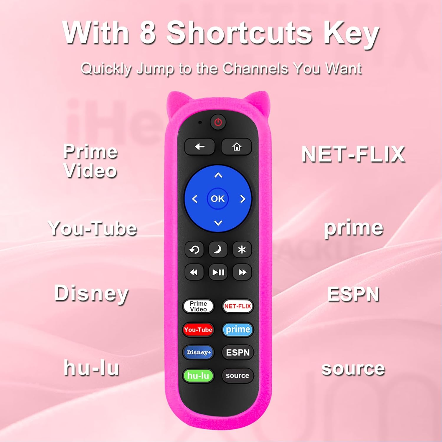 Yimaut Remote with 8 Shortcut Keys