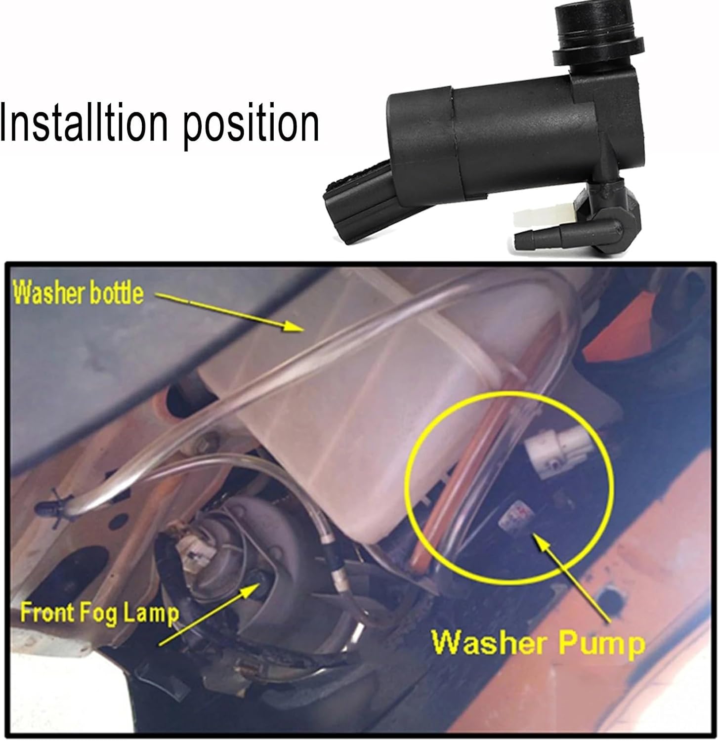 ガラスワイパーウォッシャーポンプ ボルボ XC90 V70 C30 V50用 フロントガラスワイパーウォッシャーポンプ ツインアウト