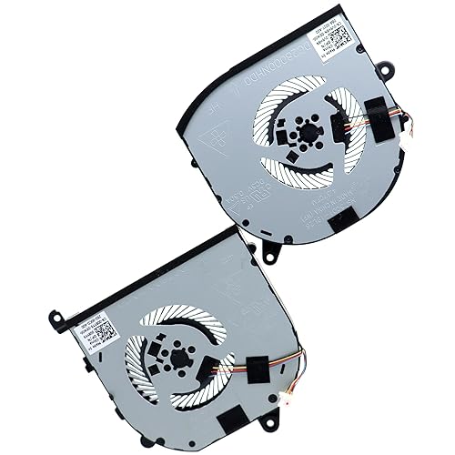 Miniatura 10 de Deal4GO - Juego de ventiladores de refrigeración para CPU y GPU 08YY9 V9H8N Reemplazo para Dell XPS 15 9570 7590 Precision 15 5530 5540
